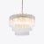 Medium Treviso Chandelier from Pure White Lines For Sale - Image 8 of 9