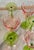 Late 20th Century Pink and Green Hand-Crafted Wine Glasses - Set of 6 For Sale - Image 9 of 10