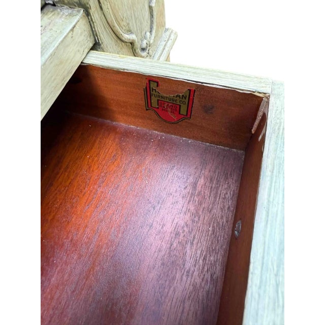 Hekman Green Painted Spinet Writer's Desk For Sale - Image 11 of 11