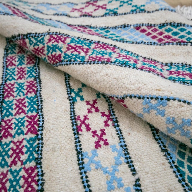 Kilim Bath Rug, Small Moroccan Rug Bathroom Mat, Handmade Gift 2x3.3 Ft For Sale - Image 11 of 11