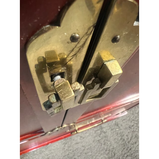 Century Furniture Red Campaign Chest For Sale In Las Vegas - Image 6 of 7