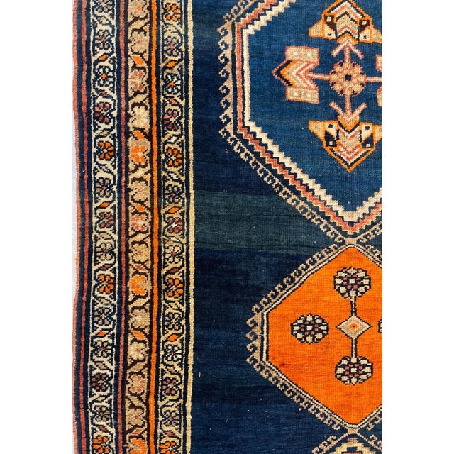 Antique Persian Bijar , 3'3" X 13'2" For Sale - Image 4 of 6