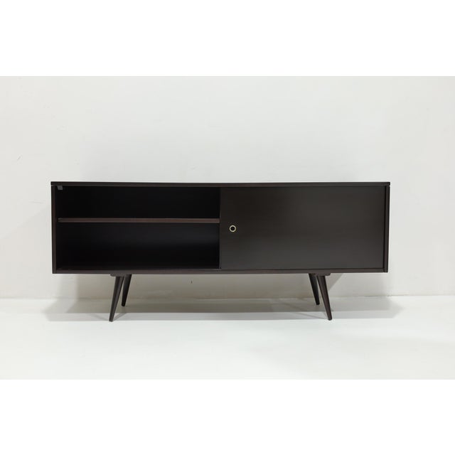 Mid 20th Century Espresso-Stained Credenza Attributed to Paul McCobb for Planner Group For Sale In Dallas - Image 6 of 12