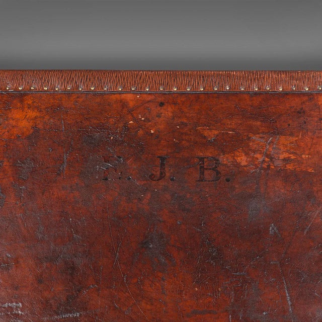 1970's Pair Vintage Officer's Campaign Luggage Cases For Sale - Image 10 of 12