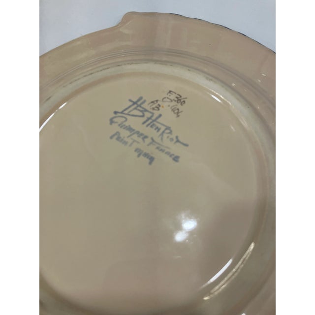 Ceramic Pair of 1970s Quimper Fish Plates For Sale - Image 7 of 7