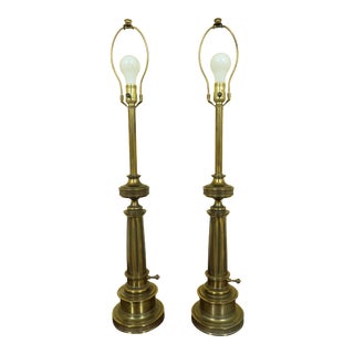 Stiffel Brass Vintage Table Lamps - a Pair For Sale