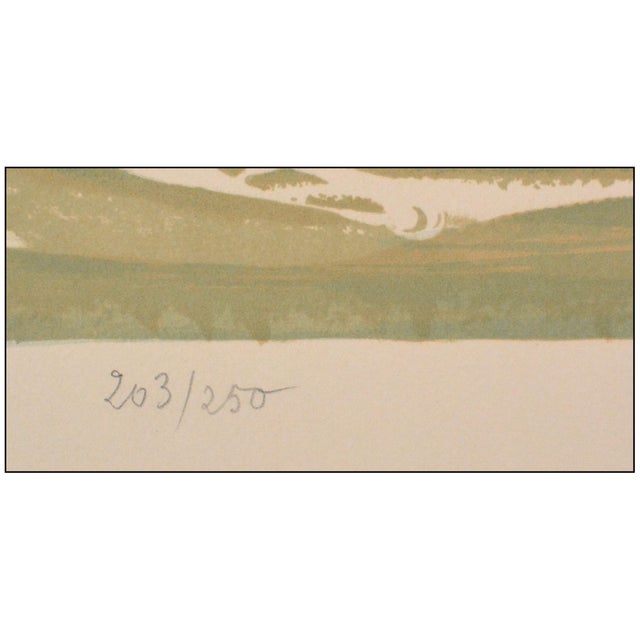 1960s 1967 Aquarius Surrealism Yellow Lithograph Salvador Dalí For Sale - Image 5 of 6