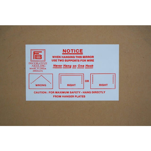 Friedman Brothers Gold Finish Adam Style Mirror For Sale - Image 9 of 9