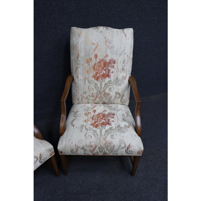 Ethan Allen Cherry Lolling Chairs- Pair For Sale - Image 13 of 17