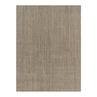 Rug & Kilim’s Oversized Modern Textural Rug With Beige and Gray Striae - 12x16 For Sale