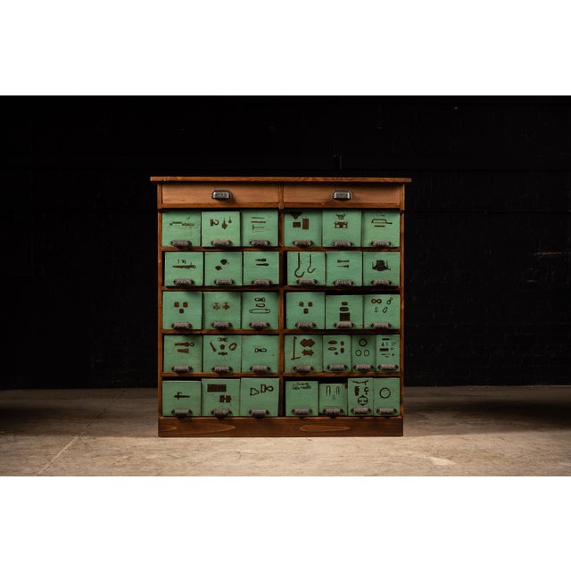 1930s Vintage Green Faced Small Parts Chairish