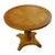 Brown Swedish Art Deco Moderne Round Pedestal End or Side Table For Sale - Image 8 of 8