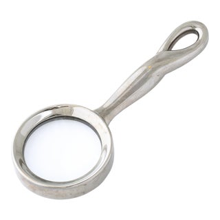 Modernist Magnifying Glass in Gunmetal by Elsa Perretti for Tiffany and Co For Sale
