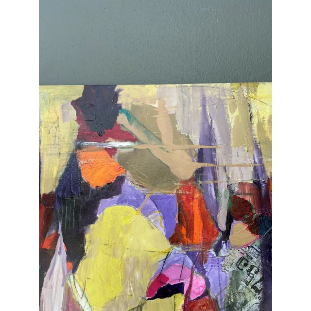 Vintage Abstract Expressionist Oil Painting on Canvas For Sale - Image 11 of 14