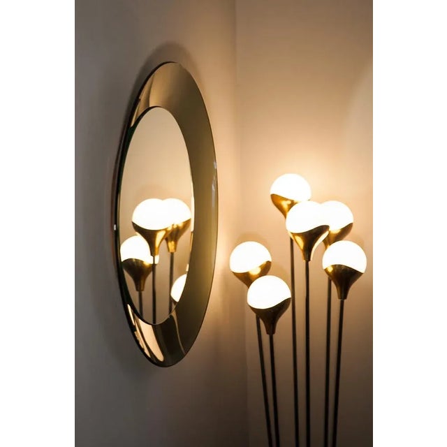 Mid-Century Modern Wall Mirror, Prod. Cristal Art, Italy Circa 1960 For Sale - Image 3 of 6