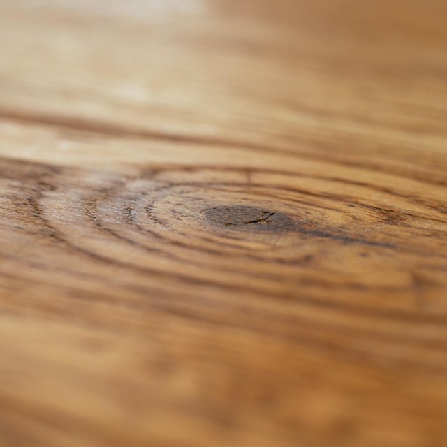 Brutalist Oak Dining Table from De Puydt, 1970s For Sale - Image 9 of 17