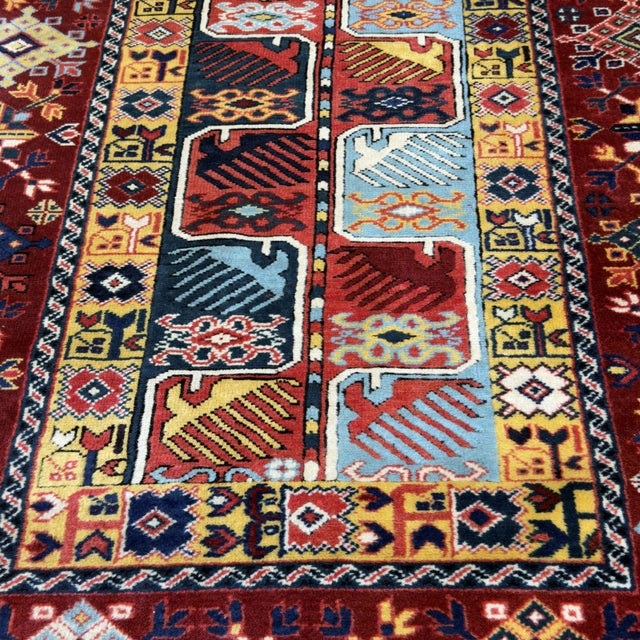 Yalameh Rug with Fine Geometric Pattern by Ignoto For Sale - Image 6 of 11