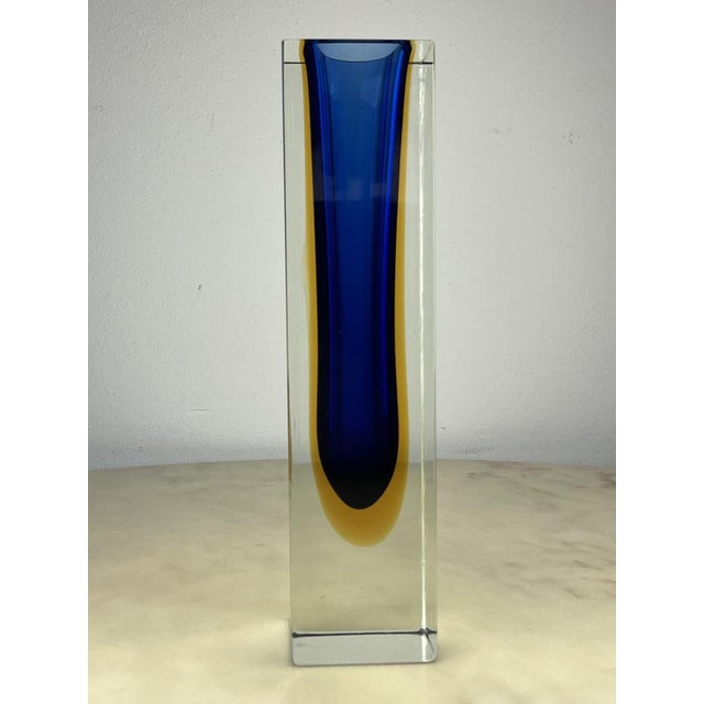 Sommerso Murano Glass Vase, Italy, 1970s For Sale - Image 14 of 14