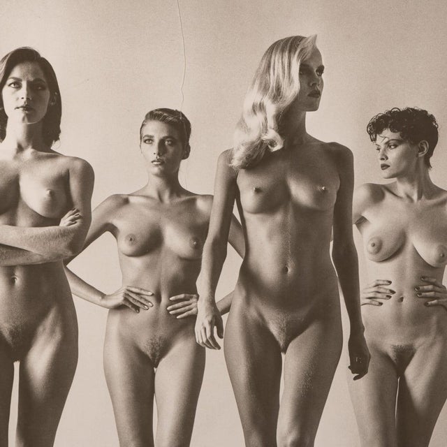 1990s Vintage French They Are Coming Framed Poster by Helmut Newton, 1994 For Sale - Image 5 of 12