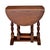 Mid 20th Century 1930s William and Mary Style Drop Leaf Chair-Side Table in Distressed Oak For Sale - Image 5 of 12