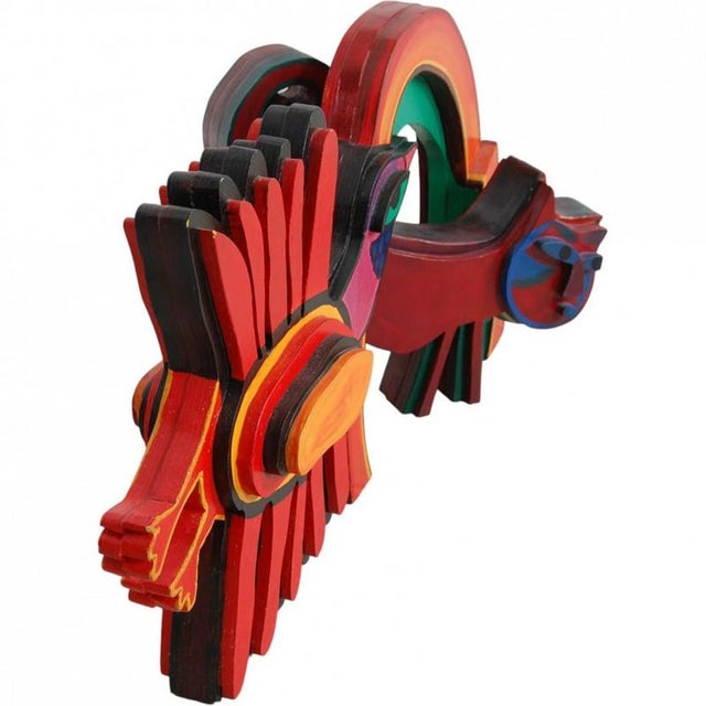 Rainbow with Cat Sculpture by Corneille For Sale - Image 5 of 11