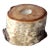 Vintage Birch Log Tea Candle Holder For Sale