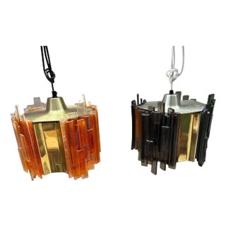 Danish Pendant Lamps by Claus Bolby, 1960s, Set of 2 For Sale
