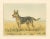 Paul Wood, German Shepherd in a Scenic Meadow, 1930s, Hand-Colored Aquatint For Sale - Image 6 of 7