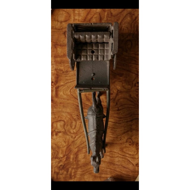 Antique Cast Iron Horse and Cart Pull Toy (Circa 1900–1920) For Sale - Image 4 of 6