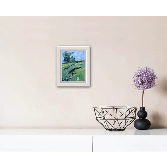 Mt. Diablo View, Contemporary Modern Abstract Oil Painting For Sale - Image 4 of 6