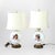 Antique French Josef Ahne Opaline Glass Portrait Pillow Table Lamps - a Pair For Sale - Image 4 of 12