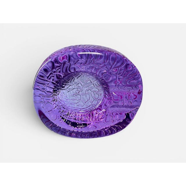 1970s Alexandrite Glass Ashtray, Italy, 1970s For Sale - Image 5 of 8