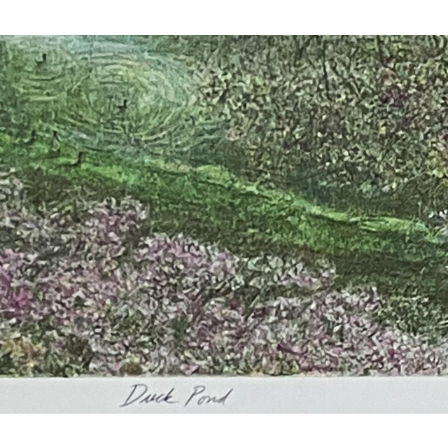 Impressionist Harold Altman Duck Pond Circa 1980 Reproduction Print For Sale - Image 3 of 6