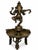 Dancing Ganesha Metal Sculpture on Pedestal Base For Sale - Image 4 of 7