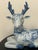 Chinoiserie Late 20th Century Thai Blue and White Ceramic Deer For Sale - Image 3 of 18