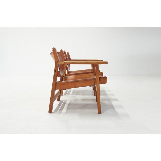 Orange Vintage Danish Chairs by Børge Mogensen for Fredericia, 1970s, Set of 2 For Sale - Image 8 of 13