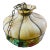 Vintage Large Glass Stained Pendant For Sale