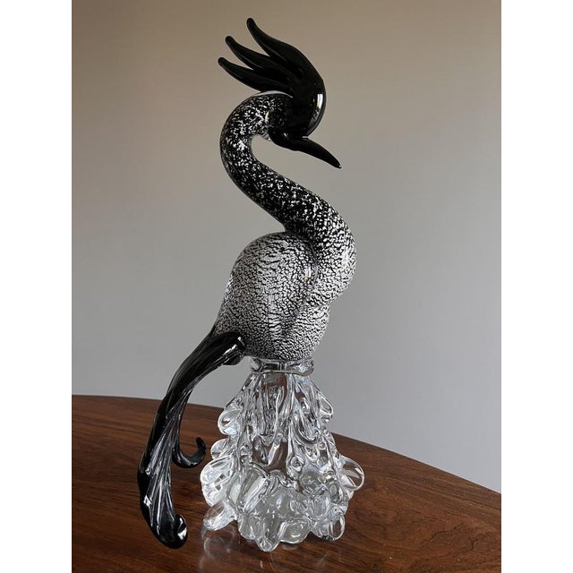 Vintage Murano Glass Heron, 1960s For Sale - Image 9 of 10