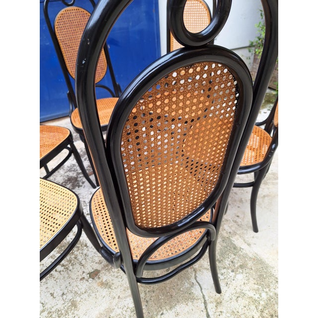 Model 21 Chairs in Beech and Straw, Austria, 1970s, Set of 6 For Sale - Image 13 of 17