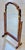 Antique shell and horn tilt-top vanity table mirror with stand. Tortoise veneer frame and stand with finished back....