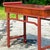 Wood Late 20th Century Vintage Reclaimed Wood Tall Pagoda Console Table For Sale - Image 7 of 13