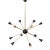 Vintage Sputnik Ceiling Lamp in Brass, 1950s For Sale - Image 6 of 6