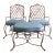 Late 20th Century Rose Tarlow Style Twig Outdoor Chairs & Ottoman, 5 Pieces For Sale
