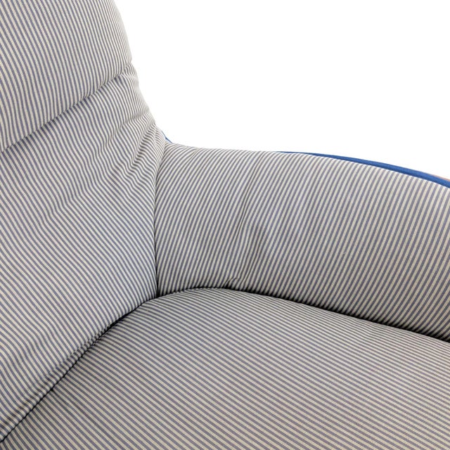 Depadova Armchair with Ottoman in Leather by Vico Magistretti, 1980 For Sale - Image 12 of 17