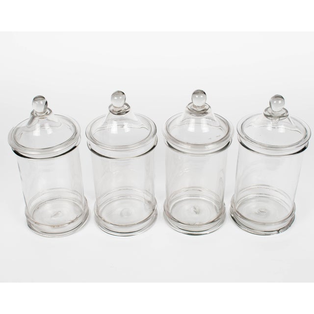 Mid 20th Century French Glass Apothecary Jars or Canisters For Sale - Image 5 of 5
