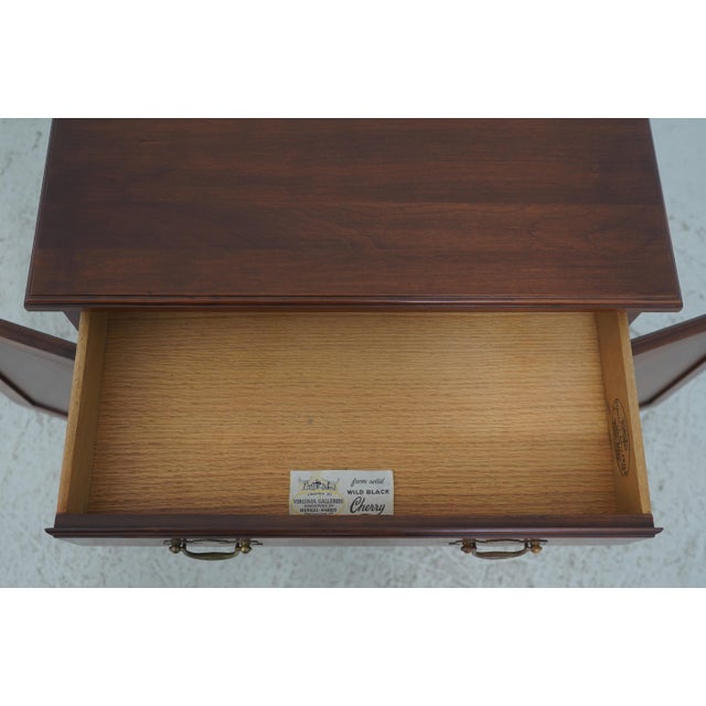 Henkel Harris Henkel Harris Cherry 2 Door Nightstand For Sale - Image 4 of 18