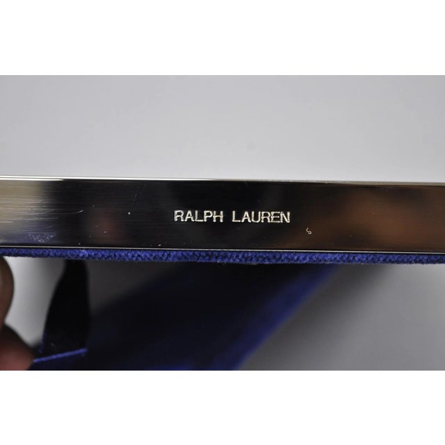 Late 20th Century Lauren Ralph Lauren Silver Plated Normandy Modern 3.5x5 Photo Picture Frame (B) For Sale - Image 11 of 16