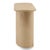 Contemporary Soft Wave Pedestal Oval Console Table For Sale - Image 3 of 6