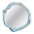 Blue Bleached Maple and Wood Stain Round Wall Mirror by Alexander Knysch For Sale - Image 8 of 8