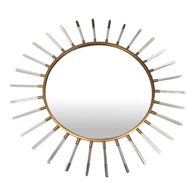 Grace Feyock for Uttermost Oracle Round Starburst Wall Mirror For Sale